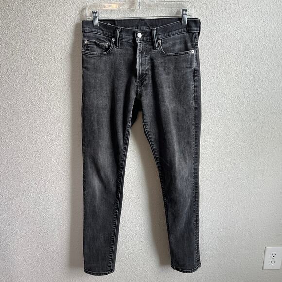 Abercrombie & Fitch Skinny Stretch Jeans Men's 31x32 Black Wash Mid Rise - Picture 1 of 6